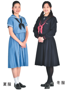 福岡女学院中学校・高校の制服写真画像まとめ・レビュー口コミ評判・生徒の着こなし・夏服冬服詳細情報
