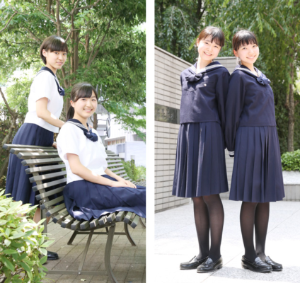 大妻中学高校の制服写真画像まとめ・レビュー口コミ評判・生徒の着こなし・夏服冬服詳細情報