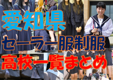 愛知県のセーラー服導入高校一覧まとめ【現行制服対応版・形状・色別にまとめて見れる】名古屋セーラー採用率等