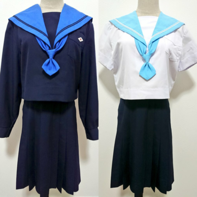 大阪府立夕陽丘高校の制服写真画像動画まとめ・口コミ評判標準服着用率・夕陽丘セーラー服詳細等