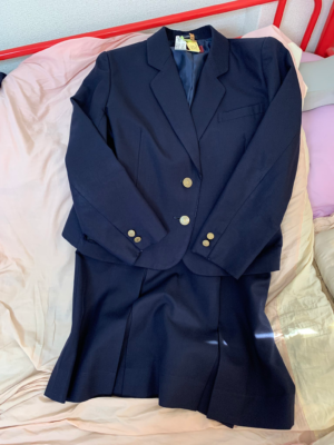 県立本荘高校指定制服 夏用ズボンあり 校章刺繍、指定ボタン