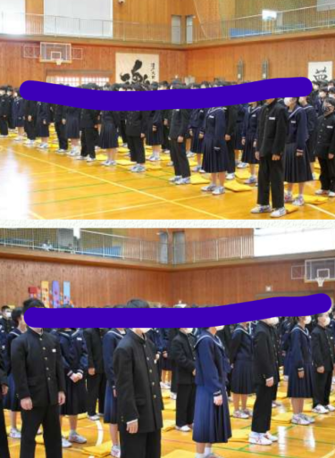 沼津市立大岡中学校の制服写真画像動画まとめ・レビュー口コミ評判・生徒の着こなし・夏服冬服詳細情報